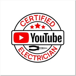 Certified YouTube Electrician Posters and Art